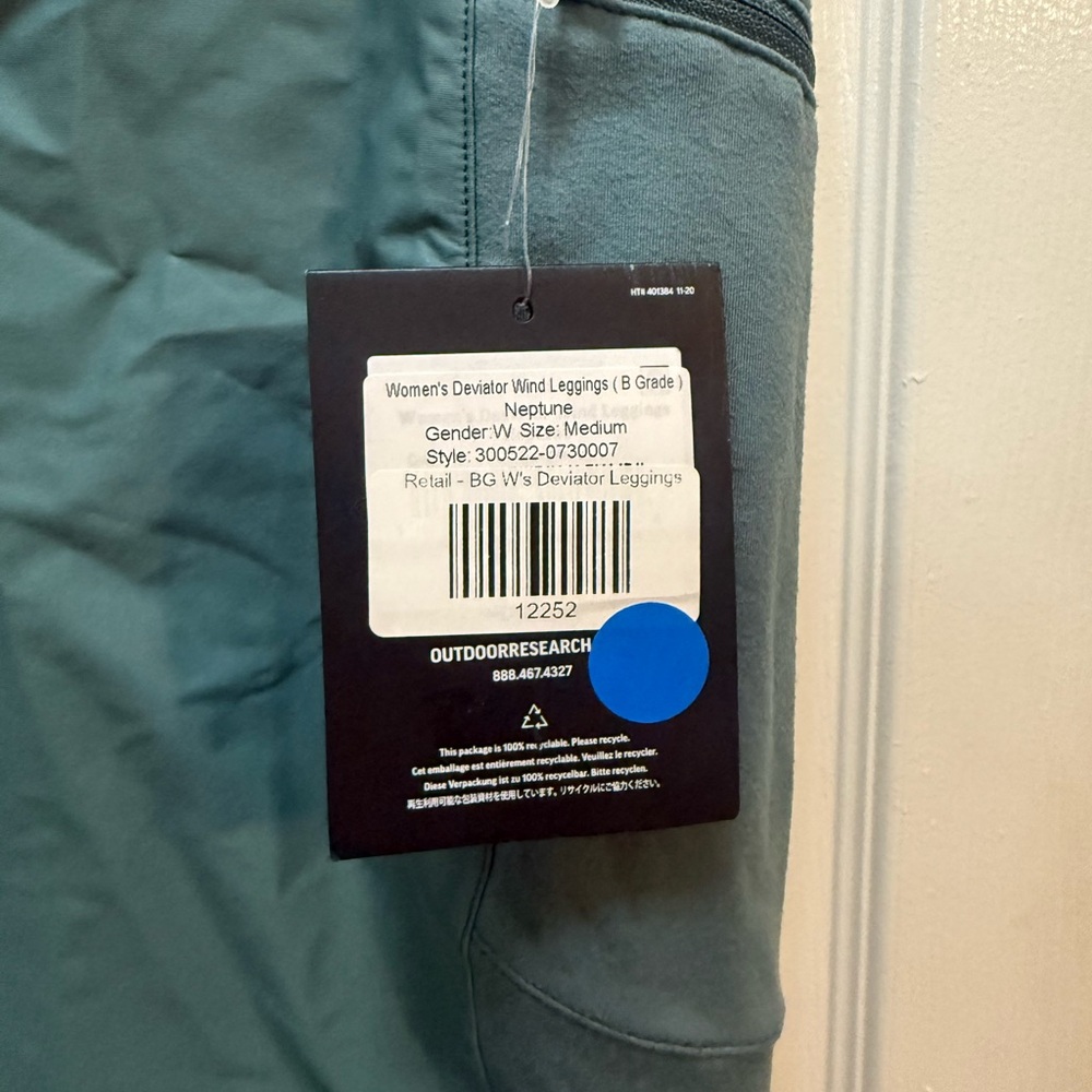 Outdoor Research Women's Deviator Wind Leggings - Blue